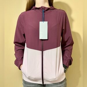 BNWT FWD Athletic Colorblock Lightweight Windbreaker Plum & Pink